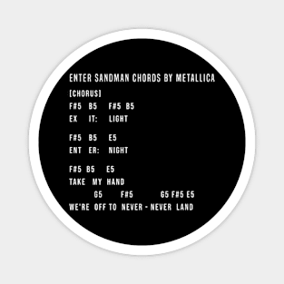 Enter Sandman Chords Lyrics Magnet